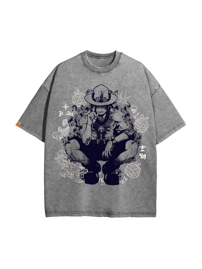 T-Shirt | MERA MERA NO MI GREY